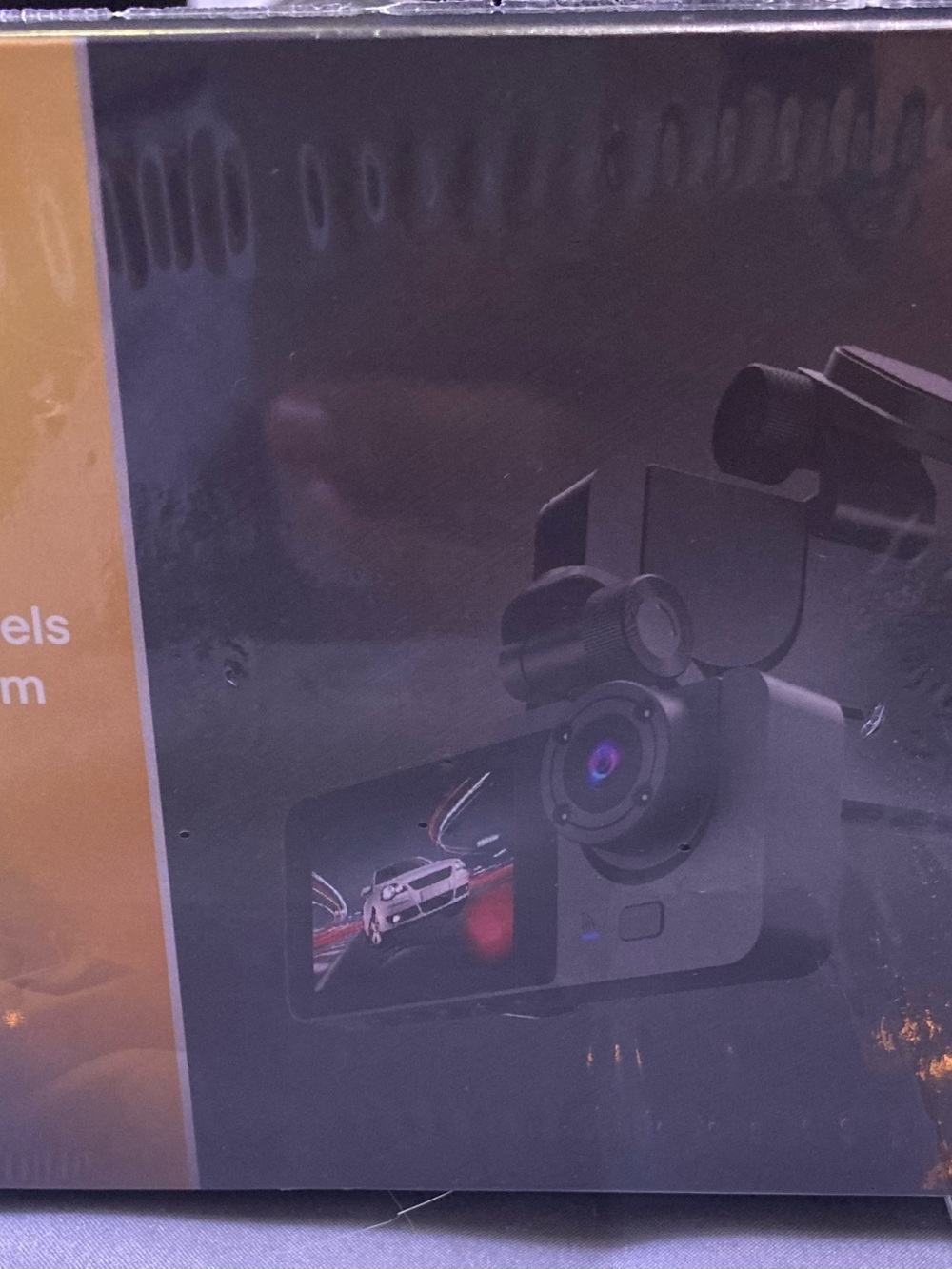 Black Dash Camera with Screen - Compact Car DVR